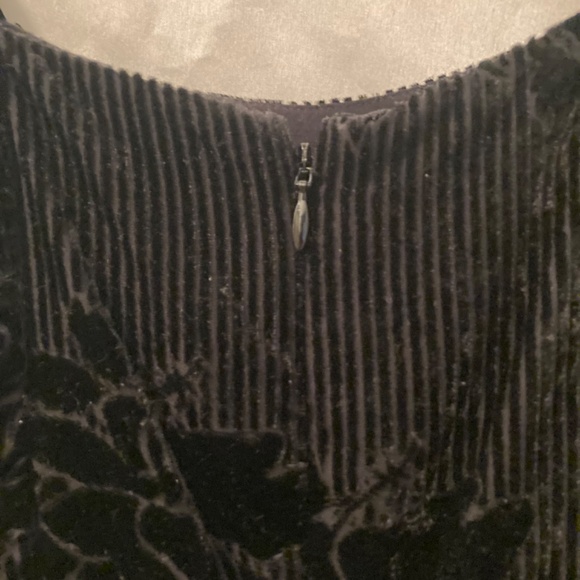 Jumpsuit Moulinette Soeurs by Anthropologie Noir Black Velvet Burnout Size 0 - Picture 5 of 16